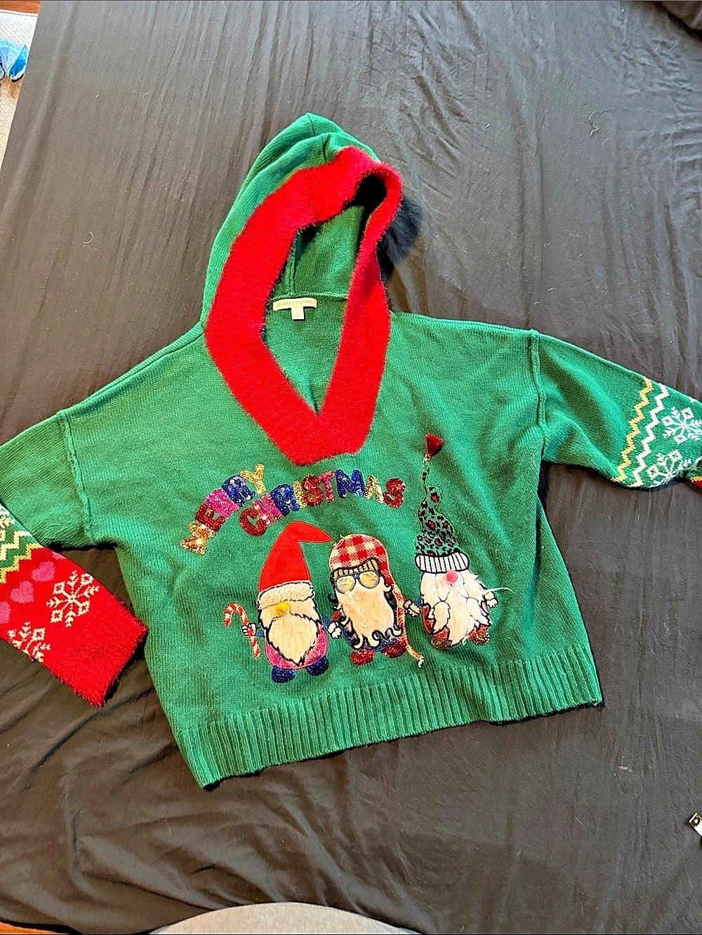 Celebrate Together Christmas Graphic Sweater Size Large Like New